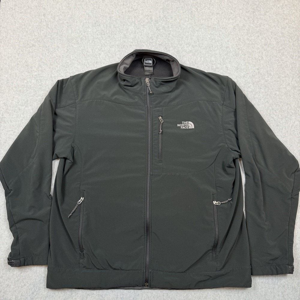 The North Face Men's Apex Bionic Softshell Jacket Black Full Zip Windproof XXL